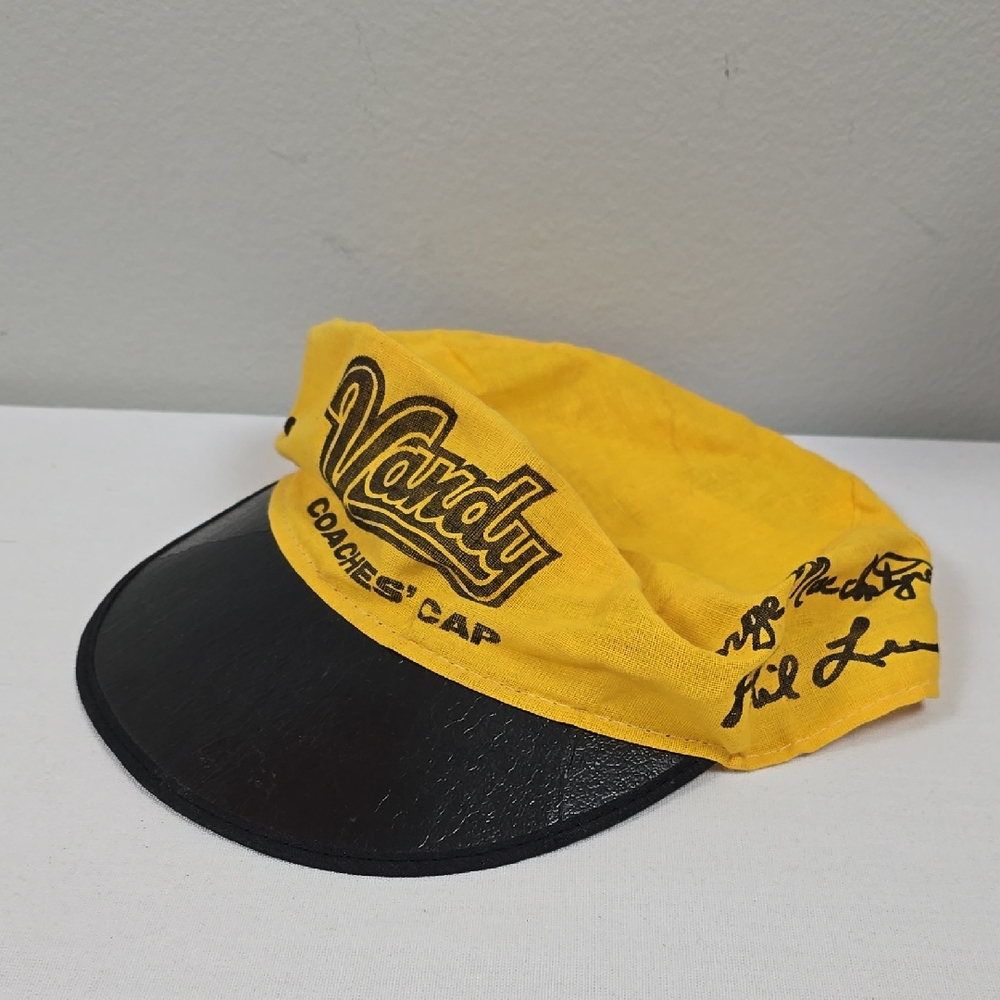 Vintage 80's Vanderbilt Coaches' Cap Kroger advertising Yellow and Black hat